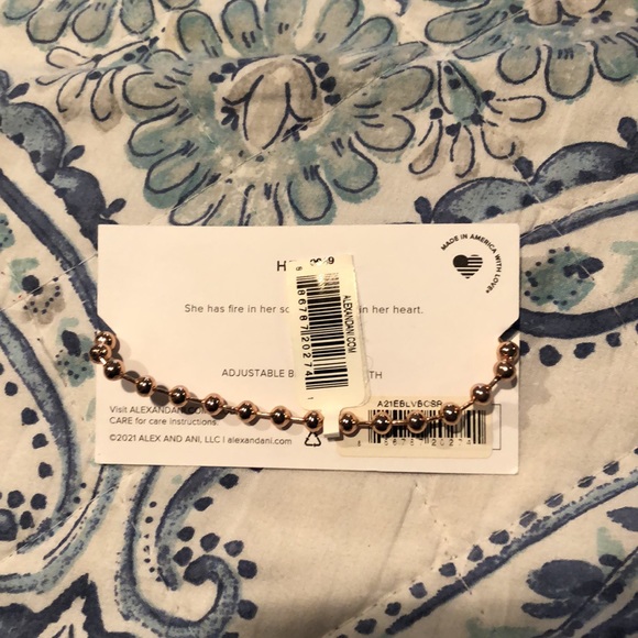 Alex and Ani heart ball chain adjustable bracelet - Picture 3 of 3